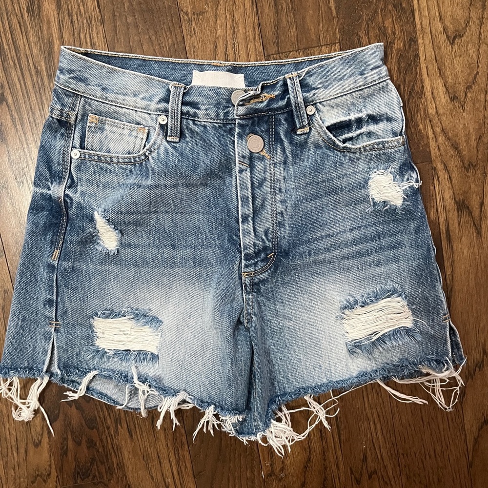 Habitual denim distressed shorts from Shopbop. Size 24.